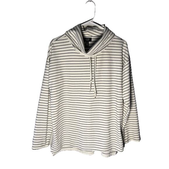 Jones New York Sweaters - Jones New York Signature Women’s Striped Cowl Neck Sweater Size M